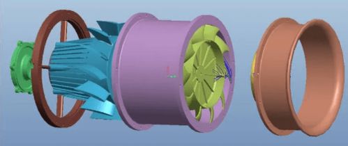 国内首台 高转速变频风机样机研制成功